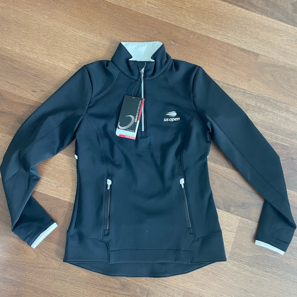 Black US Open Quarter-Zip Pullover